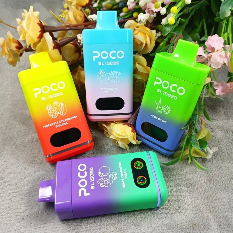 Poco SL15000 disposable vape collection – reliable performance with premium smooth flavors