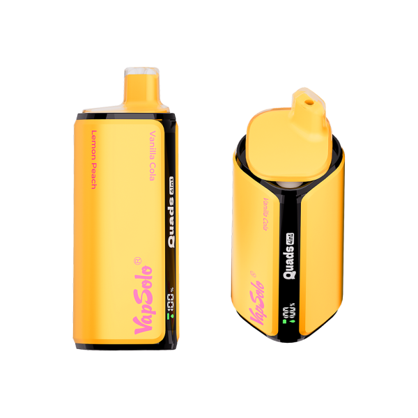 Vapsolo Quads 80000 - Vanilla Cola & Lemon Peach & Strawberry Raspberry Cherry Ice & Grape Ice