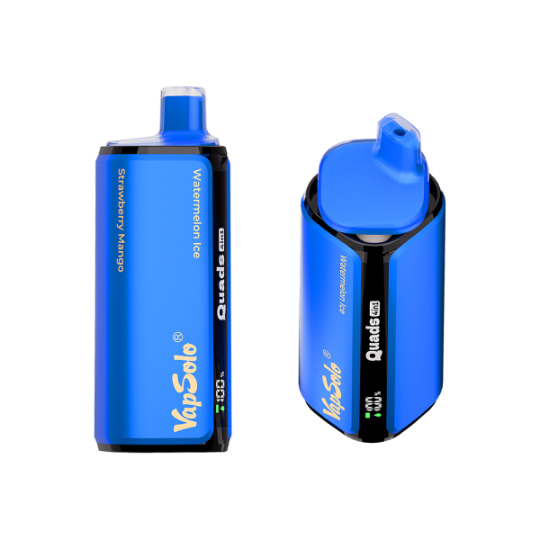 Vapsolo Quads 80000 - Watermelon Ice & Strawberry Mango & Blueberry Ice & Fizzy Cherry