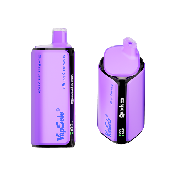 Vapsolo Quads 80000 - Strawberry Mango & Blue Razz Lemonade & Vanilla Ice Cream & Sour Triple Berry
