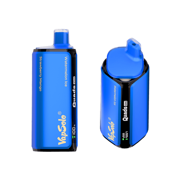 Vapsolo Quads 80K - Watermelon Ice & Strawberry Mango & Blueberry Ice & Fizzy Cherry