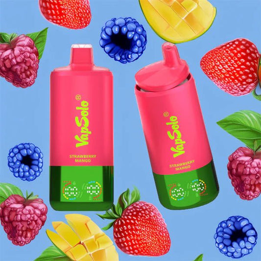 VAPSOLO TRIPLE 60000 - BLUEBERRY SOUR RASPBERRY & STRAWBERRY MANGO & LEMON COLA