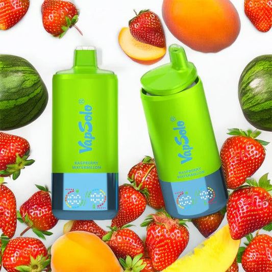 VAPSOLO TRIPLE 60000 - RASPBERRY WATERMELON & MANGO PEACH & STRAWBERRY KIWI